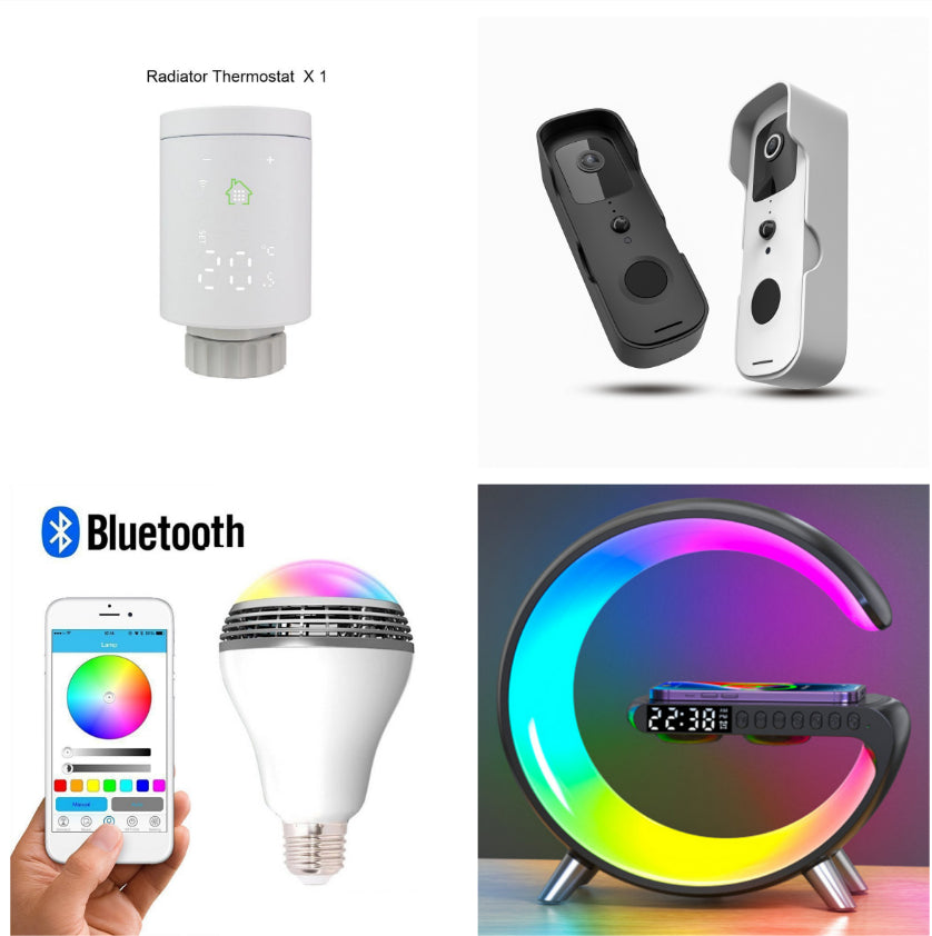 intelligent LED lamp with wireless charging