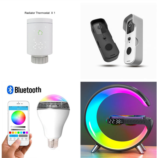 intelligent LED lamp with wireless charging