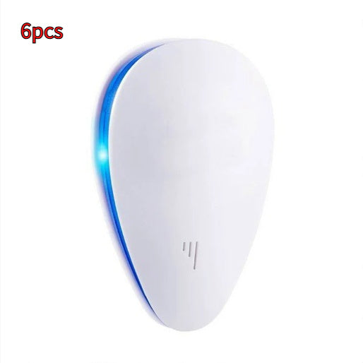 Ultrasonic mosquito repellent with LED light