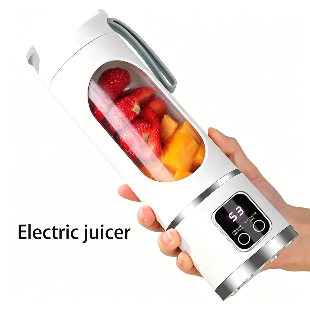 【Summer Sale Deals】 Portable 15.22 Oz USB Rechargeable Personal Blender with LED Display, Durable Abs Material, Perfect for Smoothies &amp; Juices, Home Kitchen Essential,Home Essentials