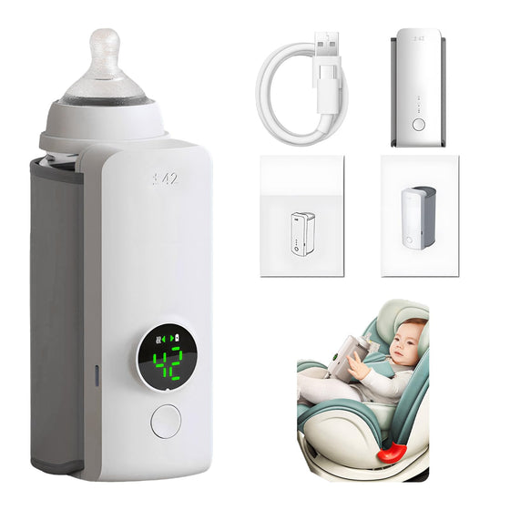 Portable Baby Bottle Warmer – Rechargeable USB Milk Warmer