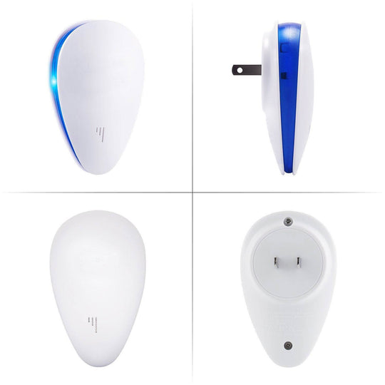Ultrasonic mosquito repellent with LED light
