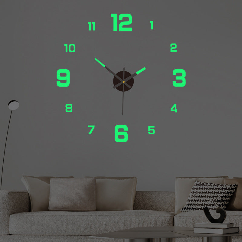 diy luminous wall clock