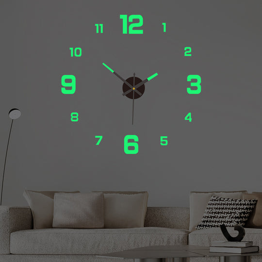 diy luminous wall clock