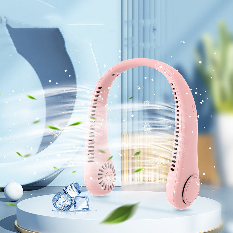 hands-free rechargeable neck fan
