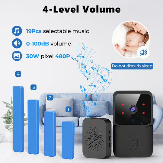 wifi video doorbell with intercom