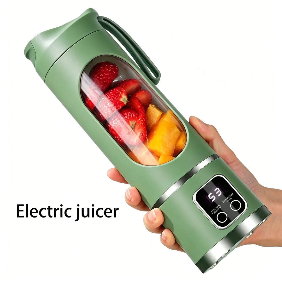 【Summer Sale Deals】 Portable 15.22 Oz USB Rechargeable Personal Blender with LED Display, Durable Abs Material, Perfect for Smoothies &amp; Juices, Home Kitchen Essential,Home Essentials