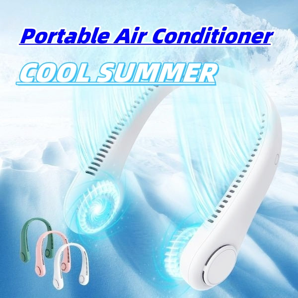 hands-free rechargeable neck fan